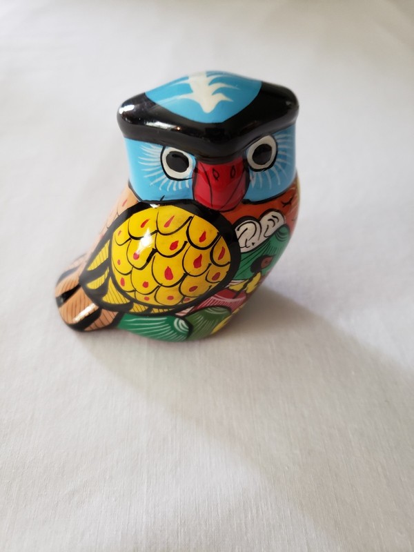 Terra Cotta Clay Owl Mexican Pottery 3"