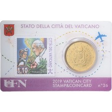 [#1509313] Vatican, Pope Francis I, 50 Euro Cent, Stamp & coin card n°26, 2019, 