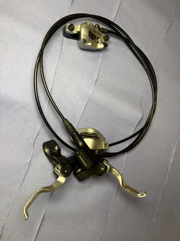 Shimano Deore XT Silver BR-M765 BL-M765 Complete Hydraulic Brake Set Front Rear