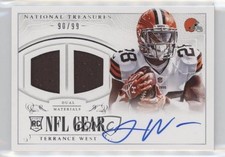 2014 Panini National Treasures Dual 90/99 Terrance West #RGS-TW Auto 0v0