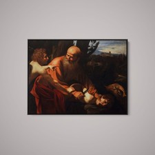 Caravaggio - Sacrifice of Isaac - Art Print on Paper or Canvas