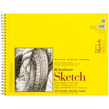 Strathmore Sketch Spiral Paper Pad 14"X17" 100 Sheets
