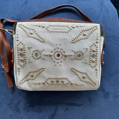 DSQUARED2 Rare Blue  Studded Crossbody Bag
