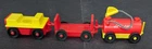 ***VINTAGE FISHER PRICE LITTLE PEOPLE AIRPORT PLAYSET VEHICLES***
