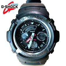 Casio G-Shock Analog-Digital Combo Watch Black/Silver Used