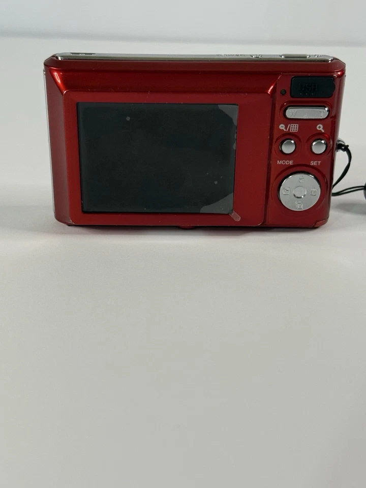 Polaroid iE826 18.0MP 8x Zoom Red Compact Digital Camera With SD Card For Parts - Image 3 of 4