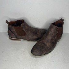 Ferro Aldo Sterling Boots Mens US 10 Brown Casual Chelsea Slip on Ankle Business