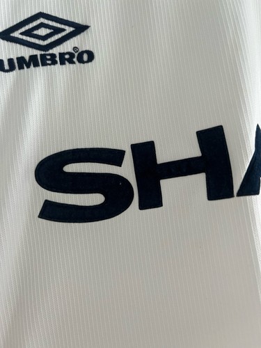 Camiseta de fútbol Umbro blanca temporada 1999/2000 Manchester United XXL afilada vintage - Imagen 6 de 7