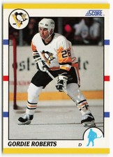 1990-91 Gordie Roberts Score Rookie and Traded - Pittsburgh Penguins
