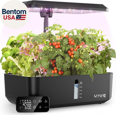 Hydroponics Growing System Garden: 12 Pods Indoor Gardening System with Custom T