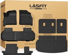 LASFIT Floor Mats Cargo Liner with Backrest Mat for Chevy Traverse 2024-2026