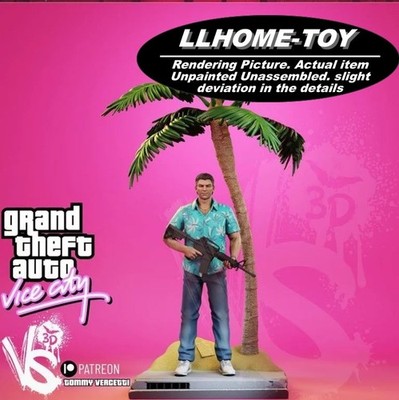 30CM tall Tommy Vercetti Resin 3D Print Model Unpainted Unassembled GK Figure