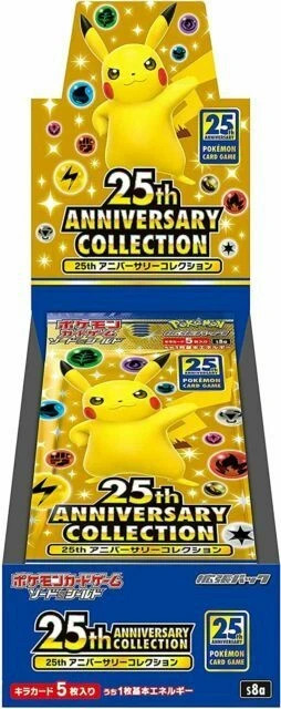 Pokémon Card Game Sword & Shield Expansion Pack 25th Anniversary Collection Box