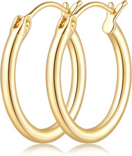 Gold Earrings for Women 14K Gold Hoop Earrings for Women Hoop Earring for Womens