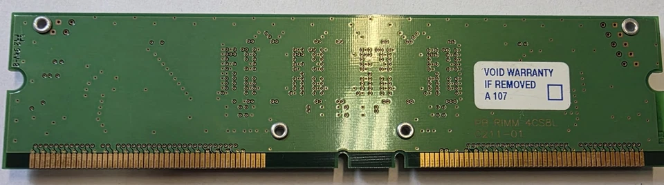 Infineon Non-Ecc PC600-53 HYR163220G-653 Rimm Memory 64MB #B-462-22 - Image 2 of 3