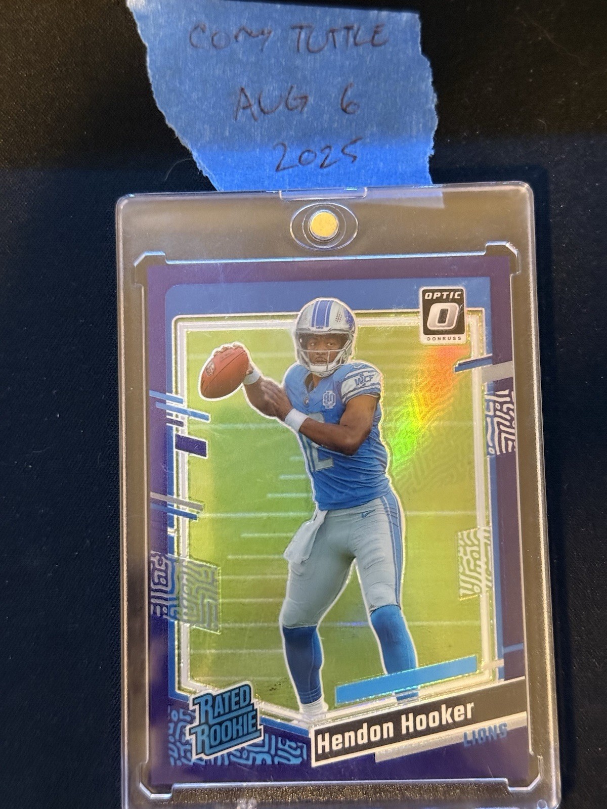 2023 Panini Donruss Optic - Rated Rookie Hendon Hooker #234 Purple Prizm 03 /50