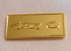 1952 Cunningham C4R 24k Gold on Sterling Silver 2g Bar 7/8" Ingot US Le Mans Car — photo 1