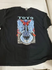 Toto Band Album Tour Black  Tee Shirt Mens 3XL