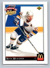 1992 Upper Deck McDonald's St. Louis Blues RICK MEAGHER #23 NM