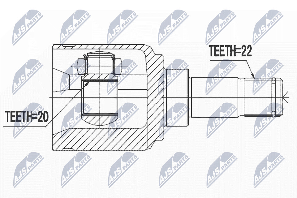 N.T.Y. NPW-FT-061.NTY Joint Kit, drive shaft for FIAT,LANCIA
