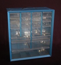 Akro-Mils 20-501 Parts Storage Cabinet Organizer w/ Clear Plastic Drawers Handle