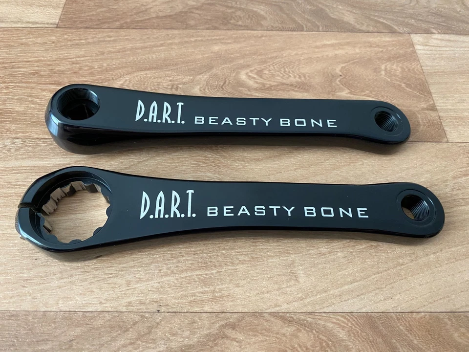 DART Beasty Bone Kurbelarme Kurbel 175 mm Kurbelgarnitur schwarz D.A.R.T. Alu - Bild 1 von 4