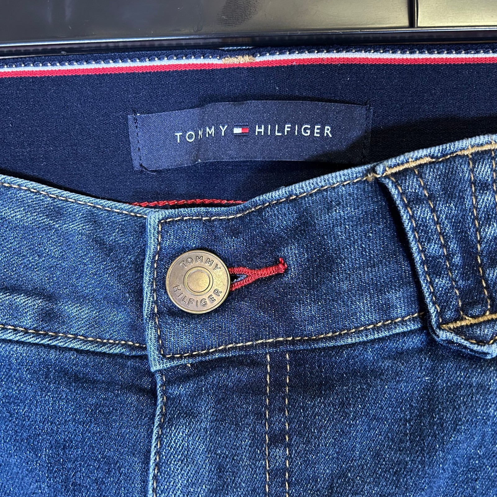 Tommy Hilfiger Womens Jeans Sz 12 Large Mid Rise Stretch Denim Cropped #215 thumbnail 6