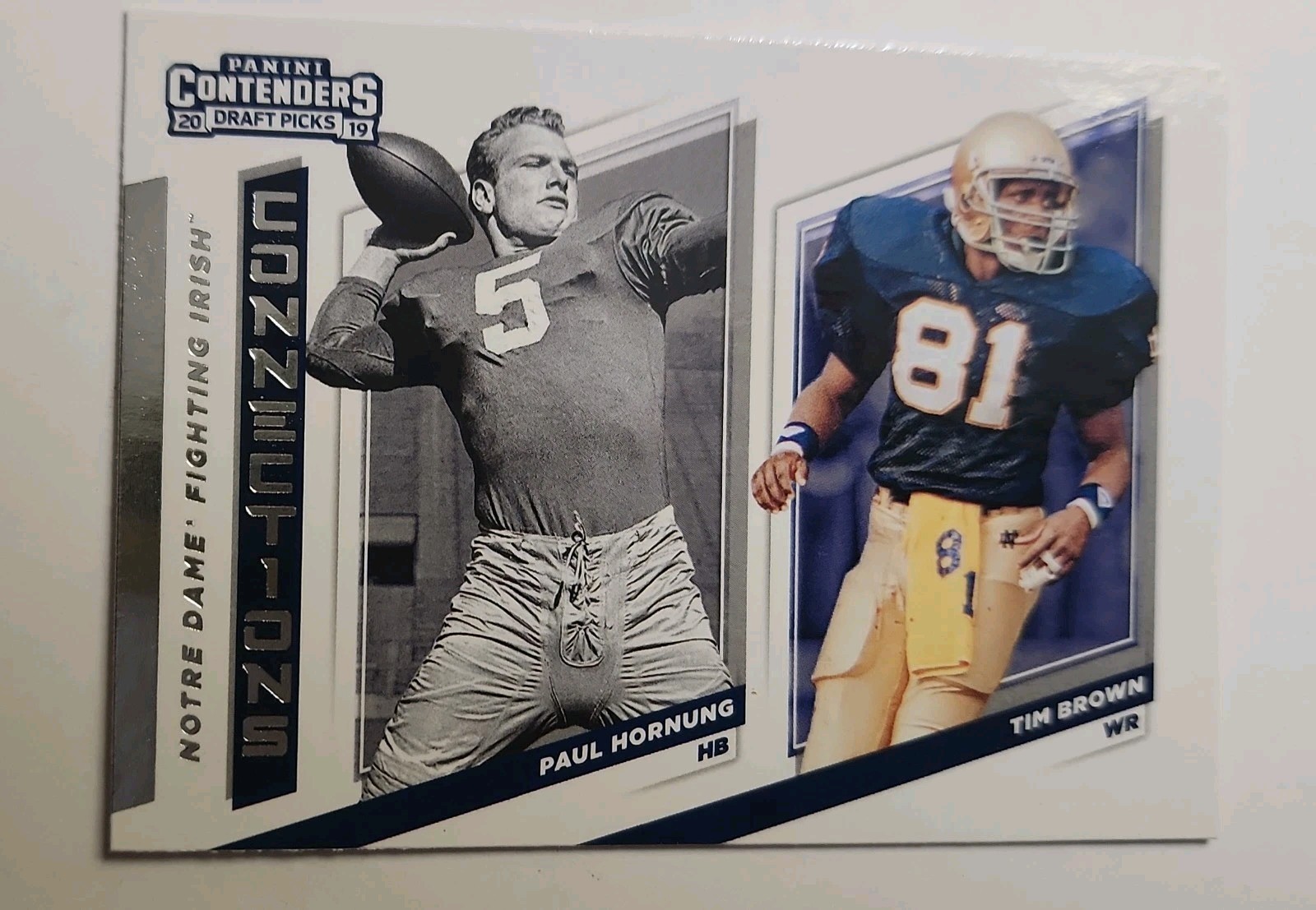 2019 Panini Contenders Draft Picks - Collegiate Connections Tim Brown, Paul...