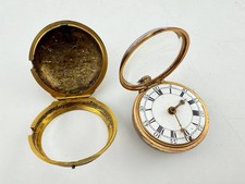 Antique 17-18 Century Verge Fusee Pocket Watch London Double Case