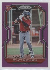 2021 Panini Prizm Purple Prizm Wyatt Mathisen #84 0g9e