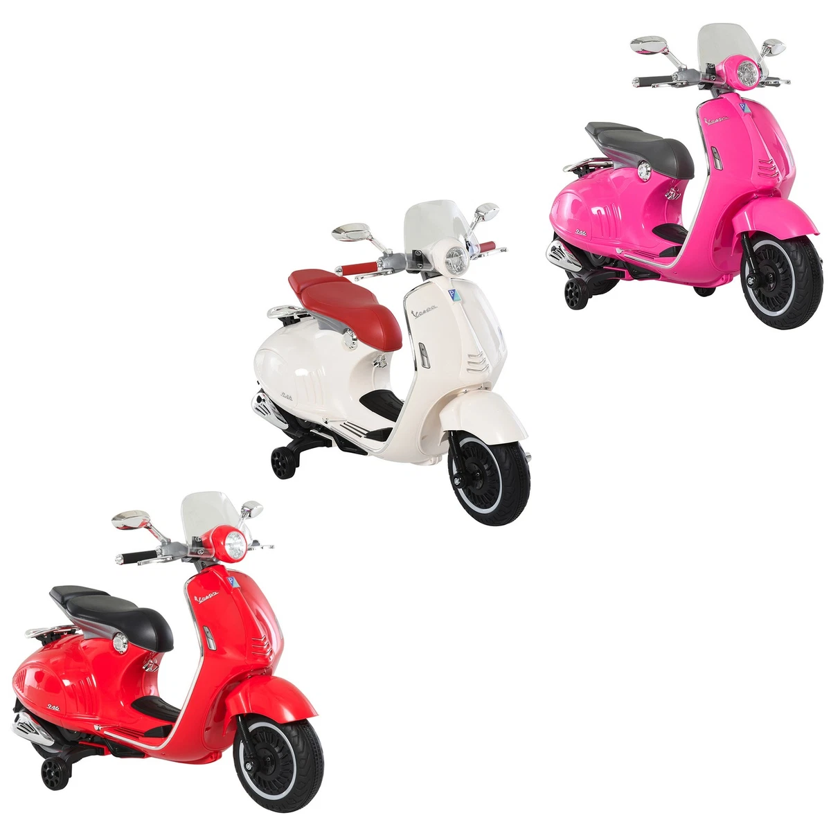 Moto Elettrica Per Bambini Honda Verde, 6V, 30W, Da 18 Mesi A 25kg – Veicolo Giocattolo Con Clacson E Luci