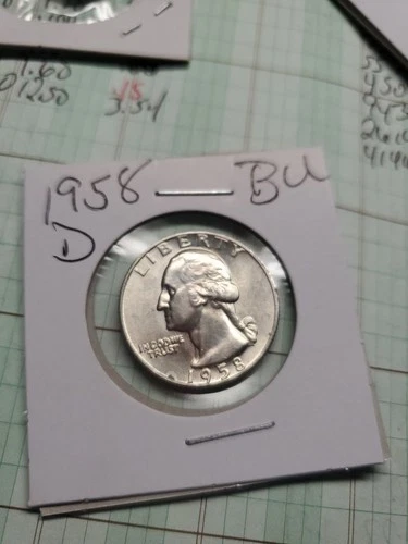 1958 D Washington Quarter BU