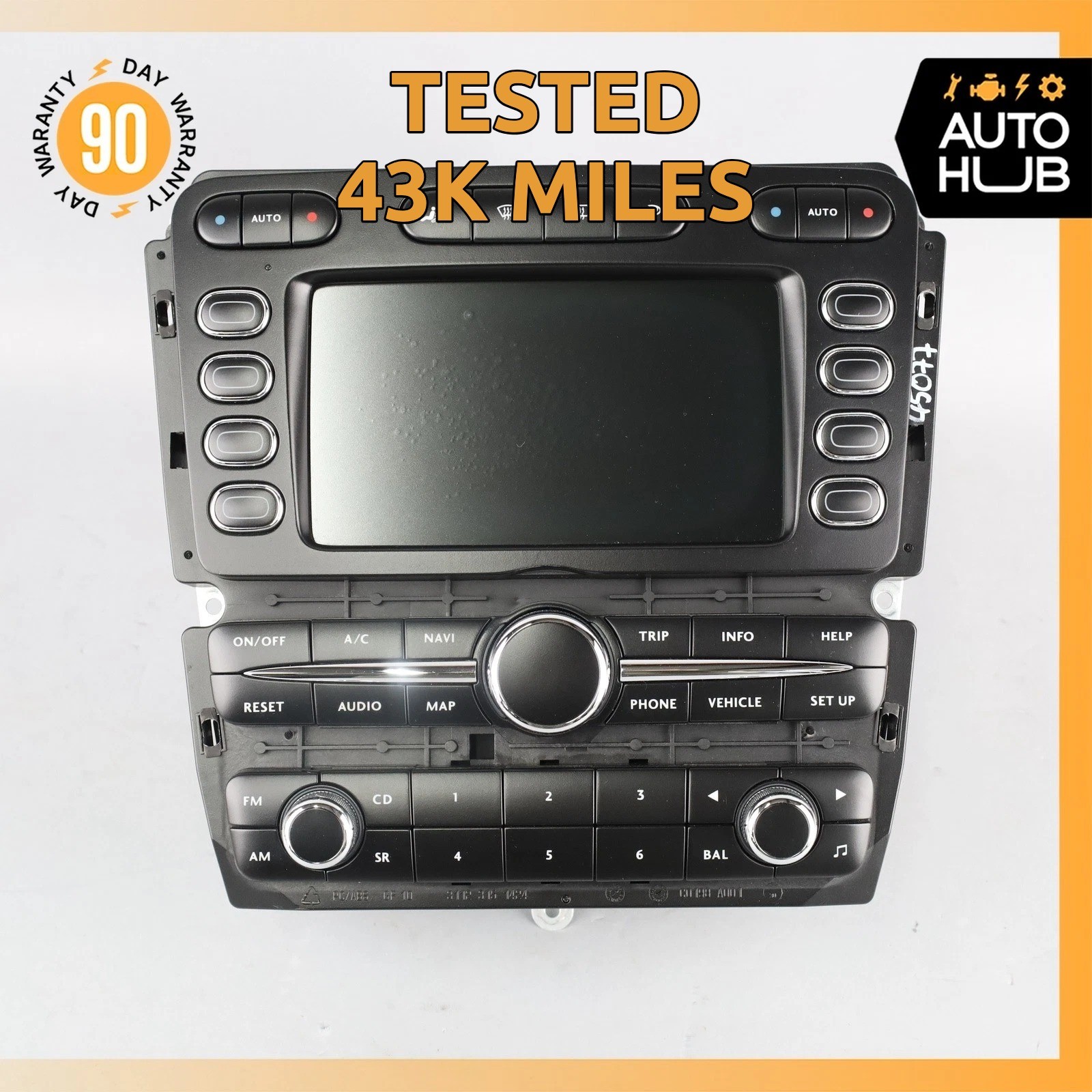 08-09 Bentley Continental GTC GT Command Head Unit Navigation Radio OEM 43k