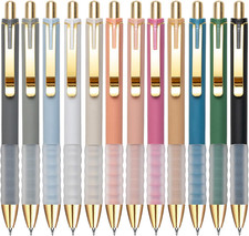 Gel Pens Black Ink Pen 0.5Mm Fine Point Pens Smooth Writing Retractable Office S