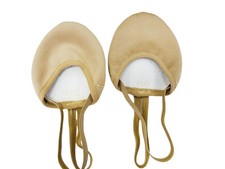 Dance Canvas Pirouette Half Toe Sole Shoes for Girls Rhythmic Gymnastics Sock...