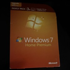 Microsoft Windows 7 Home Premium Operating System DVD Family Pack 3 Devices