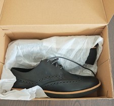 Clarck Shoes Men's Size 7 Black Leather Lace Up Smart Formal