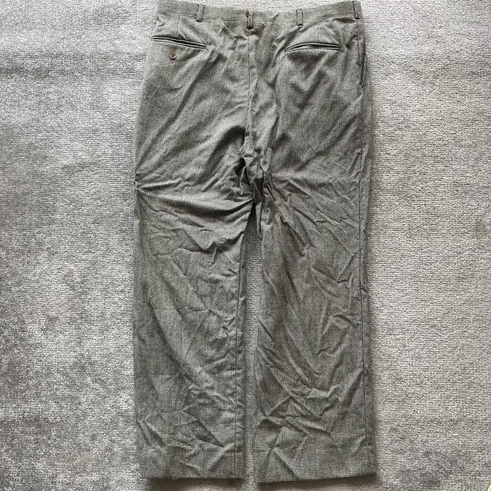 Pantalones para hombre Barry Bricken plisados pata de gallo de colección. Increíble estado. Foto 2 de 4