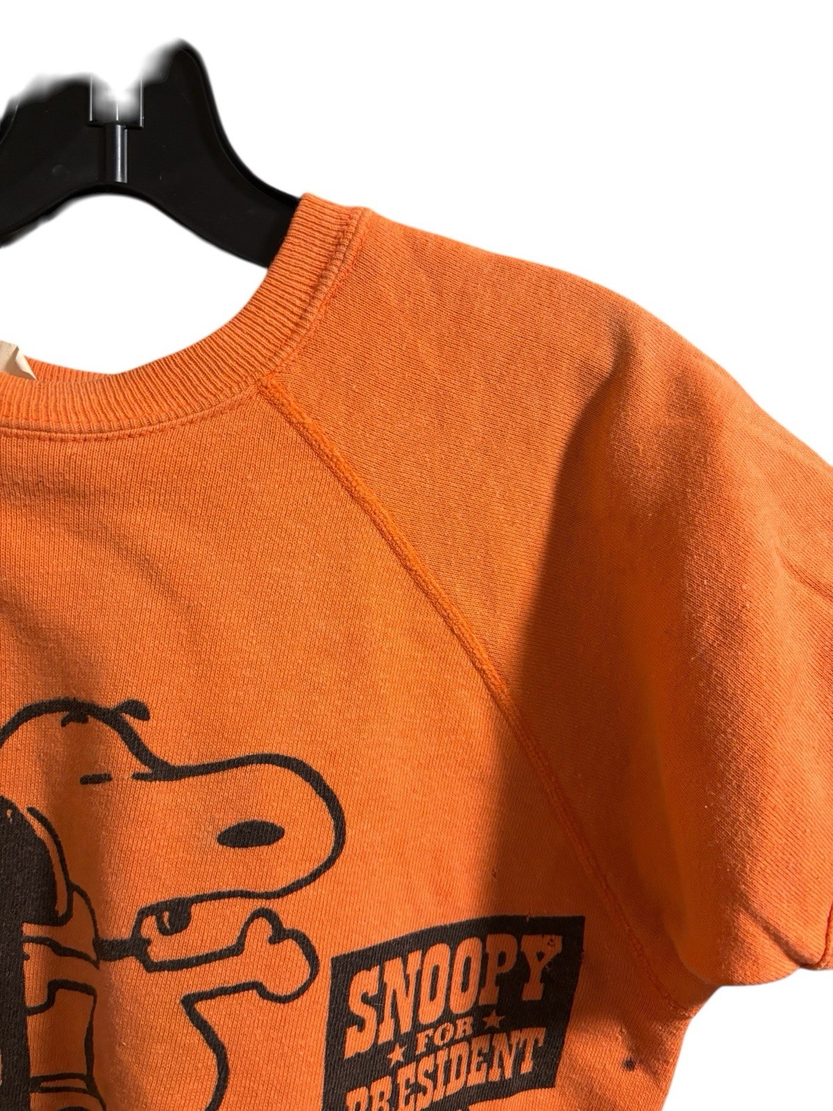 Vintage 1960s Snoopy for President Sweatshirt Peanuts Adult Small 18x22 Rare image 4