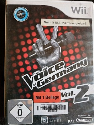 The Voice Of Germany voll. 2 Spiel Für Nintendo  WII Inkl Anleitung Siehe Bilder