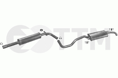 Ligne d'échappement anti-corrosion Seat Cordoba 1.0 1.4 pour réduire le bruit