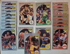 1990 NBA Hoops ROOKIE Lot Of 23 Cards PETROVIC TIM HARDAWAY SHAWN KEMP & MORE!