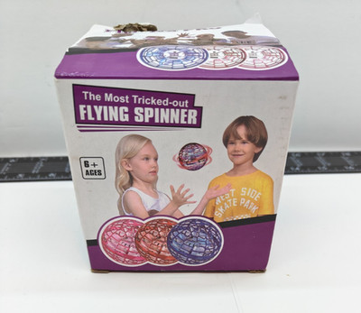 Flynova Pro Boomerang Flying Spinner Ball Toy Pink Made in China Ages 6+ WORKS!!