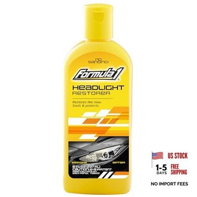 Headlight Restorer & Sealant   One Step Polish to Clean & Renew Yellowed