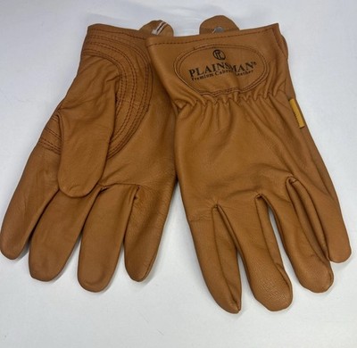 plainsman premium cabretta leather gloves-Brown Medium 1-Pair