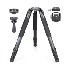 Carbon Fiber Bowl Tripod+Low Profile Ball Head, Max Load 88 Lbs/40kg