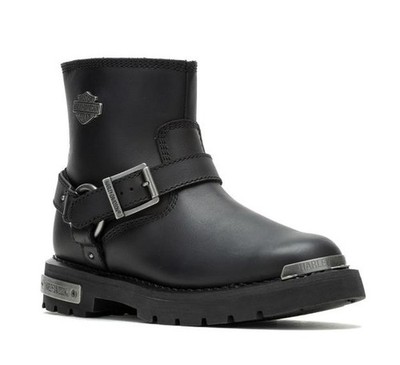 NEW Harley Womens Size 8.5 Devi 5.5-Inch Black Motorcycle Boots