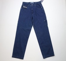 Deadstock Vintage 90s Y2K Streetwear Mens 33x34 Baggy Wide Leg Skateboard Jeans