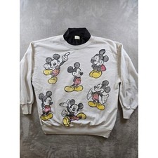 Vintage Disney Mickey Unlimited Sweatshirt Womens L Mickey Mouse Read