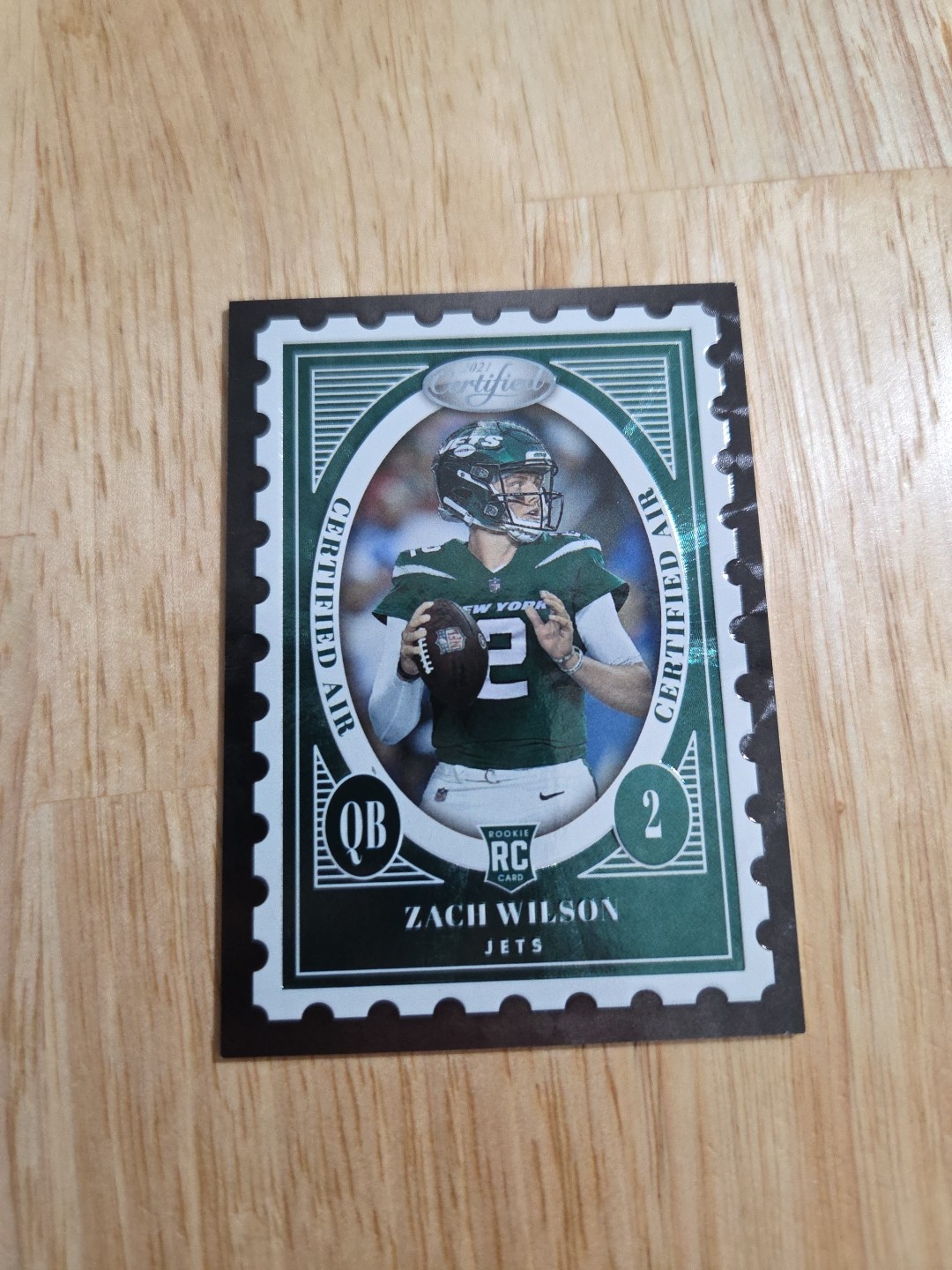 2021 Certified ZACH WILSON Certified Air #CA-20 Rookie Hets CASE HIT SSP